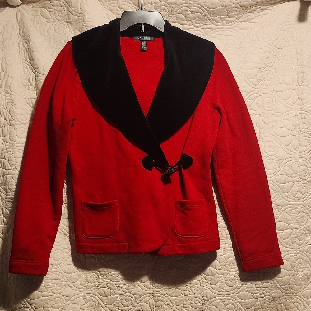 Ralph Lauren Red and Black Blazer